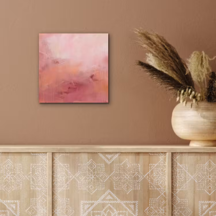 Kunst - Vloeiend - Pastel - Abstract aluminium wit klein -sfeer4