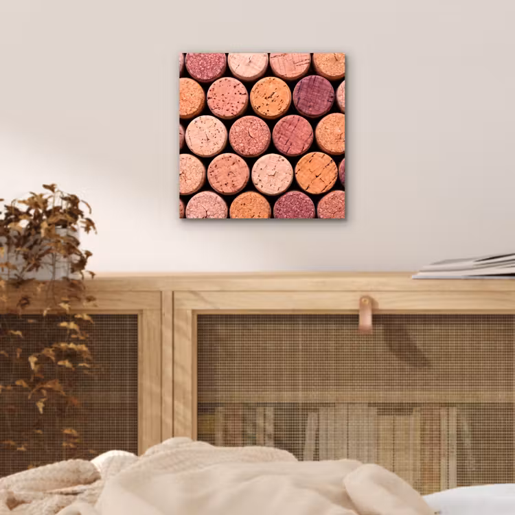 Kurk - Patroon - Abstract - Modern - Rood aluminium wit klein -sfeer3