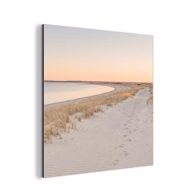 Kustlijn - Horizon - Hek aluminium wit klein -3d
