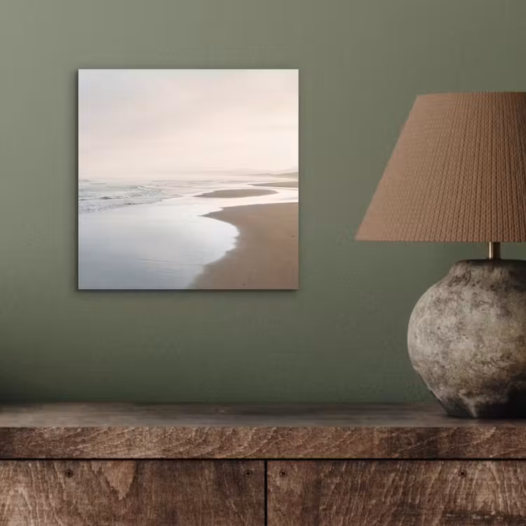 Kustlijn - Strand - Oceaan aluminium wit klein -sfeer2