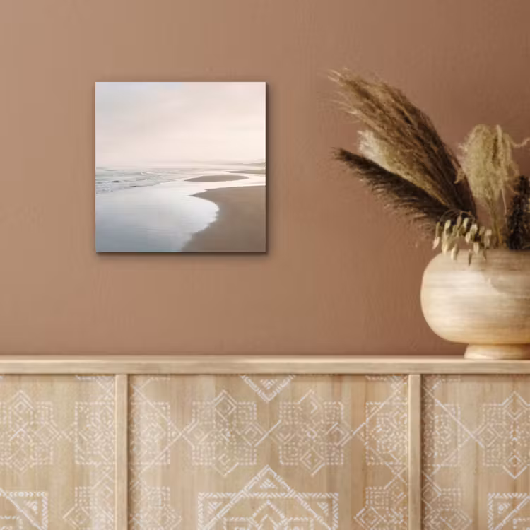 Kustlijn - Strand - Oceaan aluminium wit klein -sfeer4