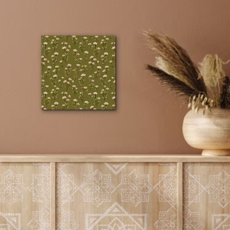 Landelijk - Bloemen - Groen aluminium wit klein 46 -sfeer4