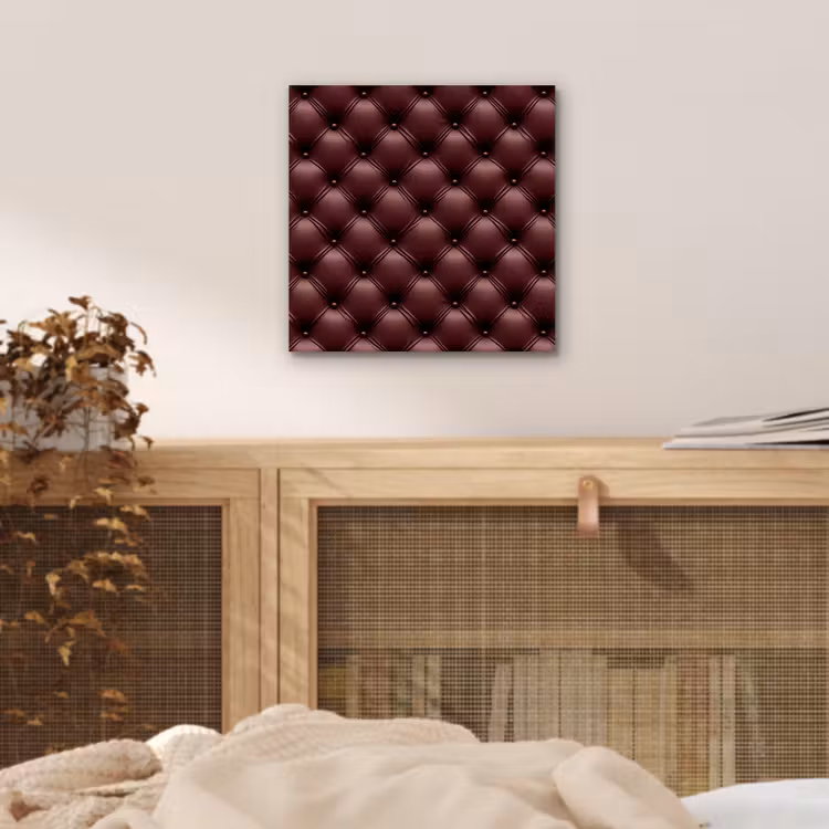Leer - Patroon - Bordeaux aluminium wit klein 46 -sfeer3