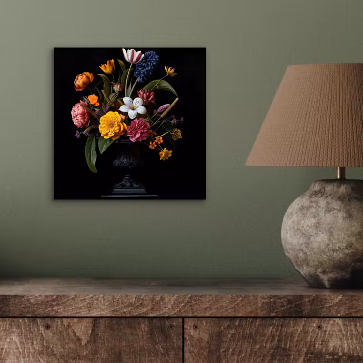 Lente - Bloemen - Klassiek - Vaas aluminium wit klein -sfeer2