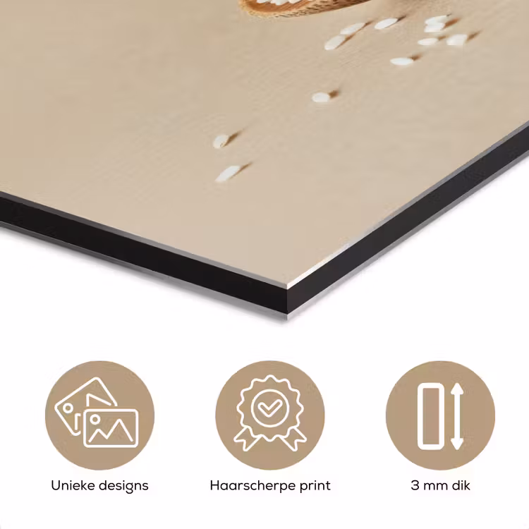 Lepel - Rijst - Hout - Beige aluminium wit klein -closeup_NL