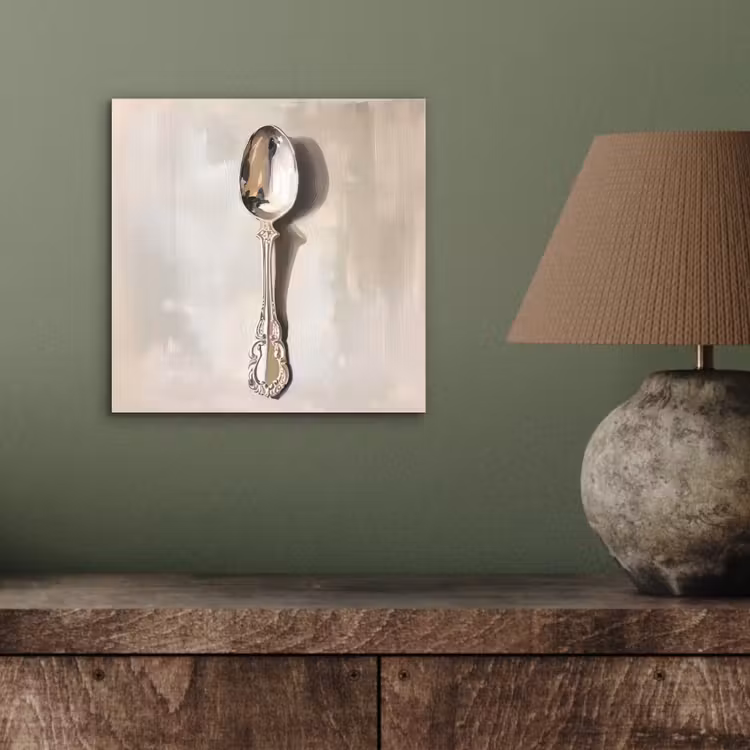 Lepel - Verf - Zilver aluminium wit klein -sfeer2