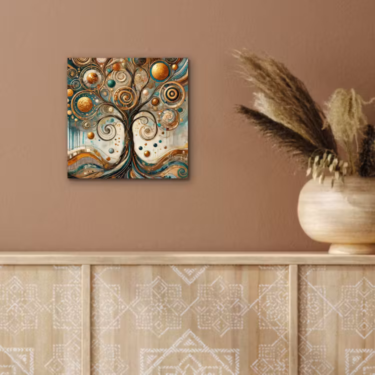 Levensboom - Boom - Abstract - Modern aluminium wit klein -sfeer4