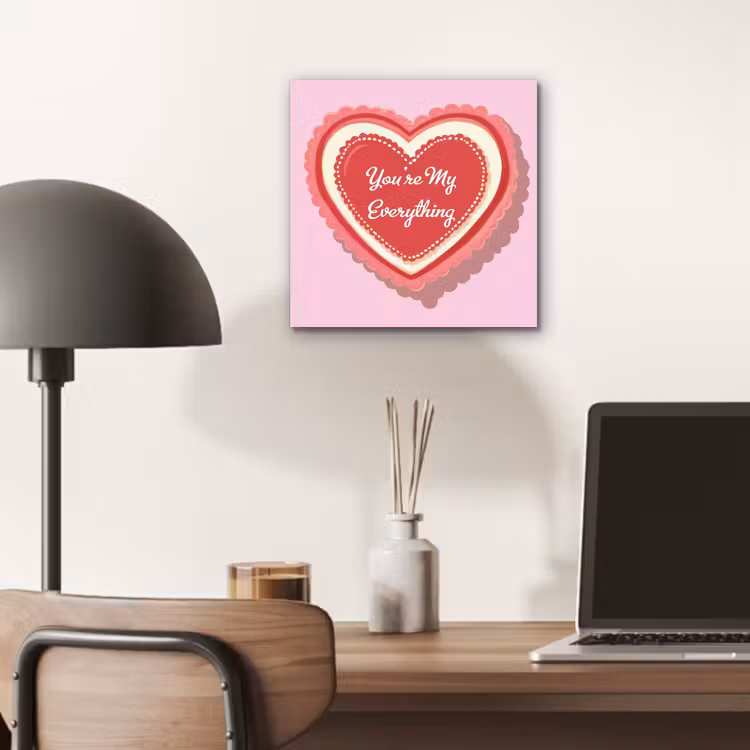 Liefde - Hart - Valentijn aluminium wit klein -sfeer5