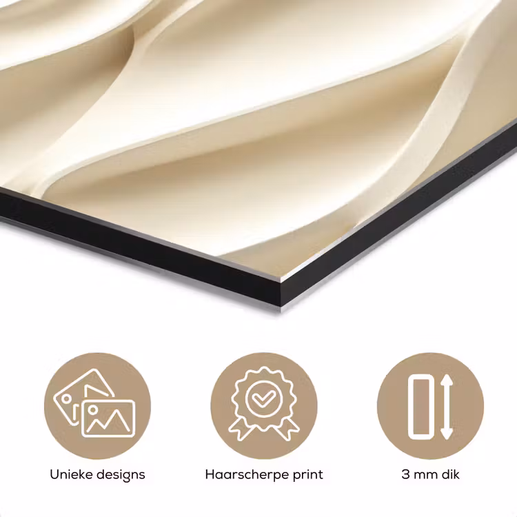 Lijnen - Golvend - Crème aluminium wit klein 46 -closeup_NL