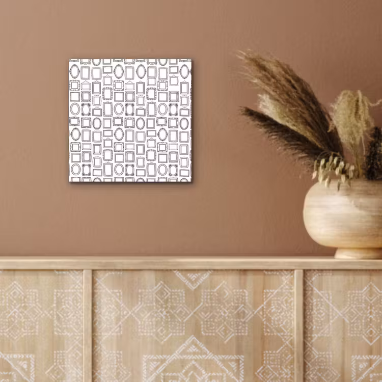 Lijsten - Patroon - Decoratie - Schets - Zwart-wit aluminium wit klein -sfeer4