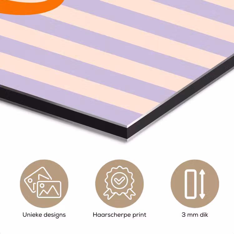 Lila - Oranje - Strepen - Chill aluminium wit klein -closeup_NL