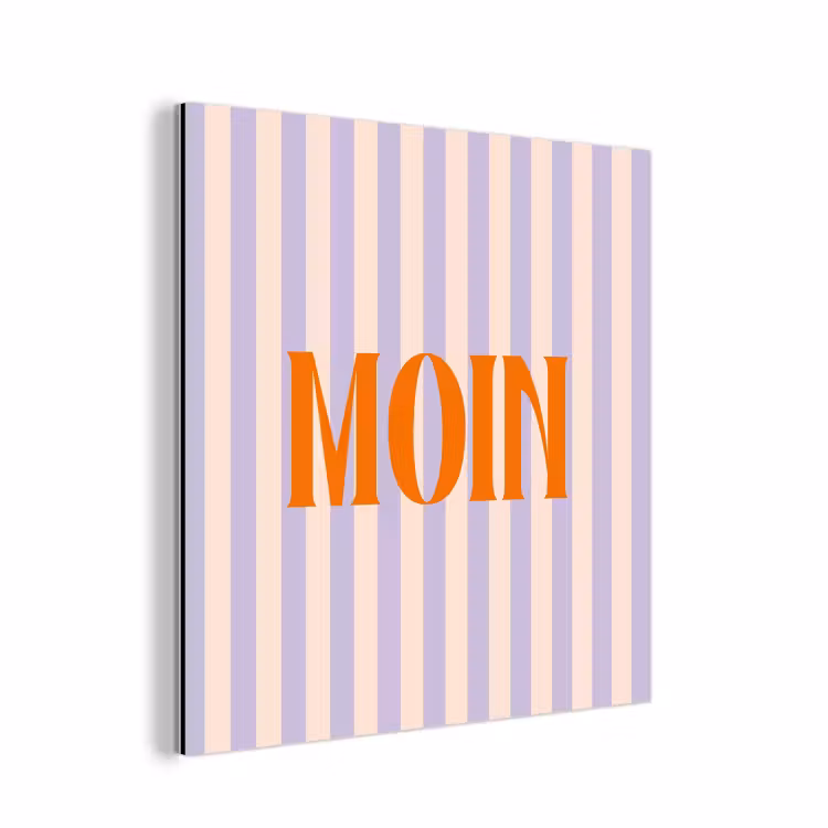 Lila - Oranje - Strepen - Moin aluminium wit klein -3d