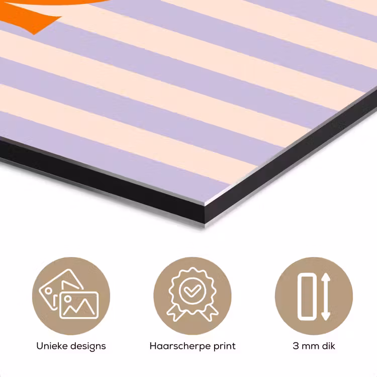 Lila - Oranje - Strepen - Relax aluminium wit klein -closeup_NL