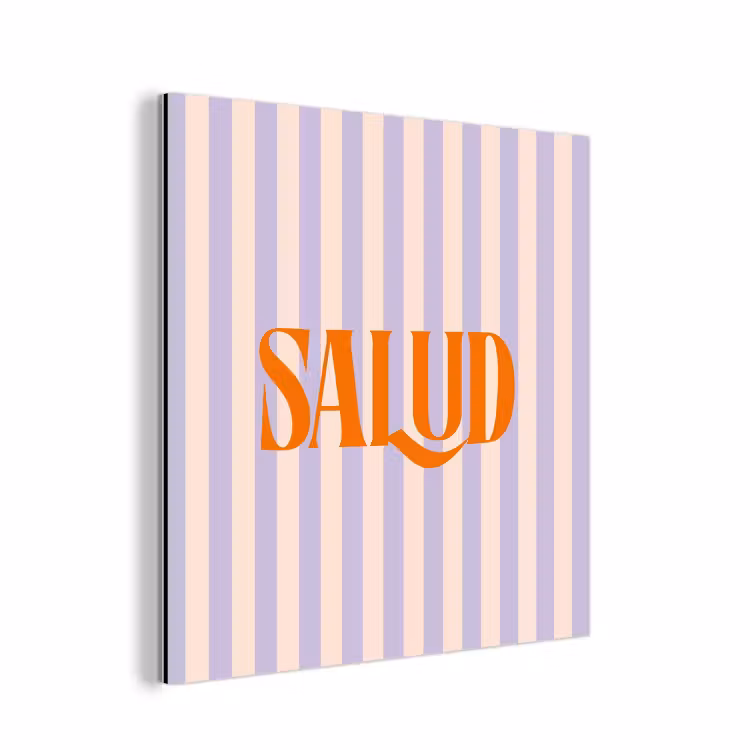Lila - Oranje - Strepen - Salud aluminium wit klein -3d