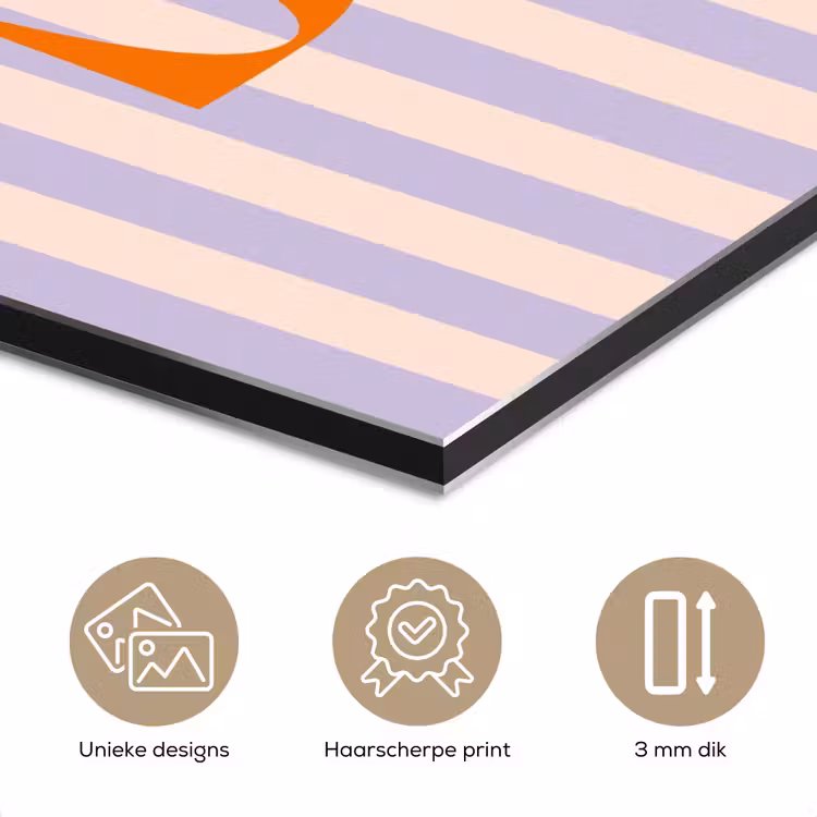 Lila - Oranje - Strepen - Sol aluminium wit klein -closeup_NL