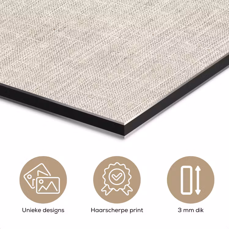 Linnen - Textuur - Beige aluminium wit klein 46 -closeup_NL