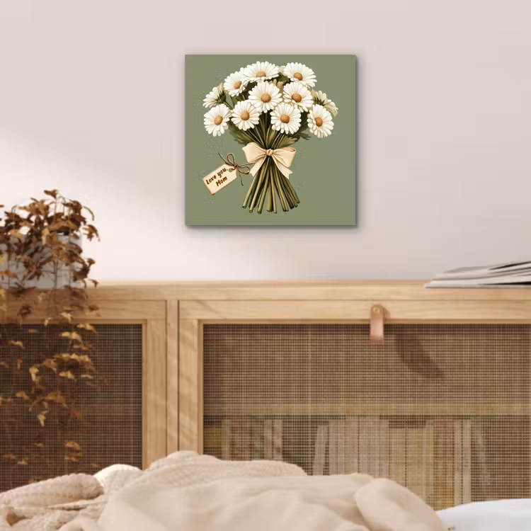Lint - Boeket - Groen - Quote aluminium wit klein -sfeer3