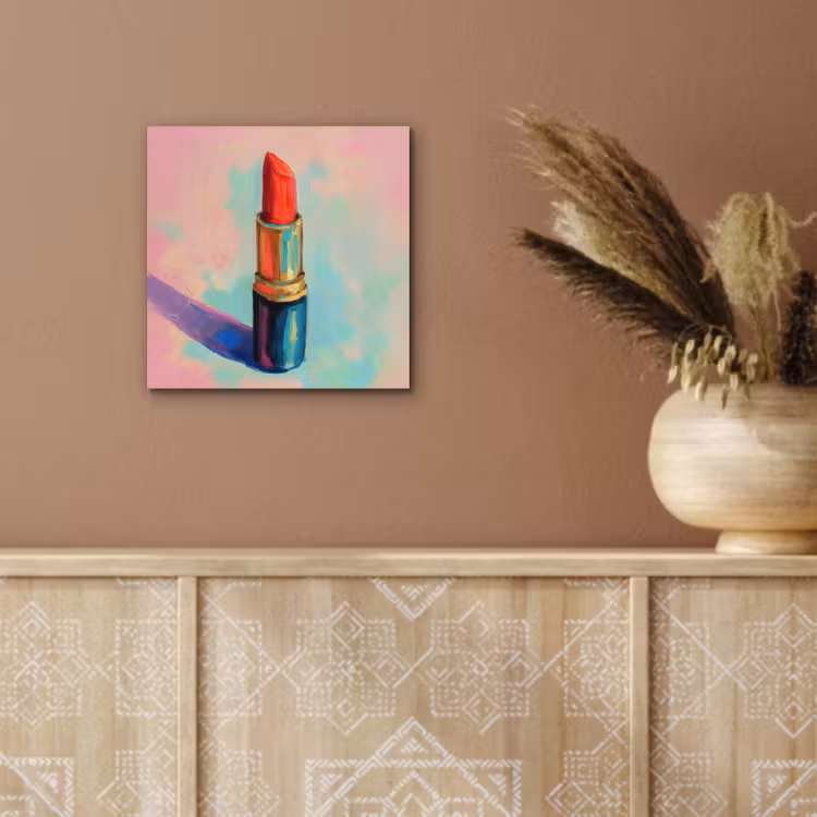 Lippenstift - Rood - Penseelstreken aluminium wit klein -sfeer4