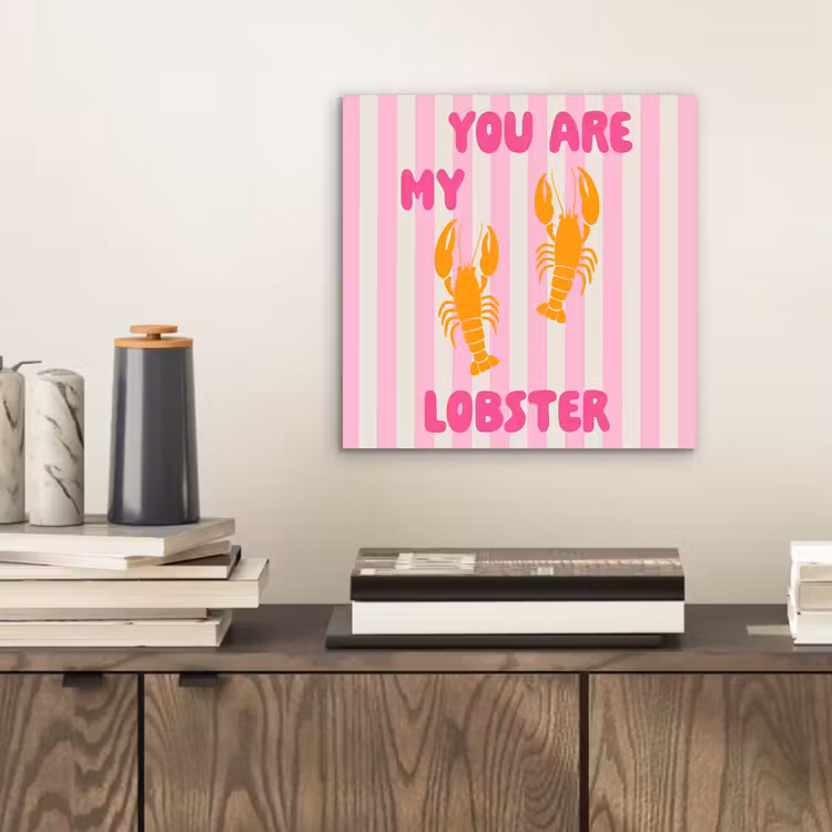 Lobster - Love - Valentijn aluminium wit klein -sfeer1