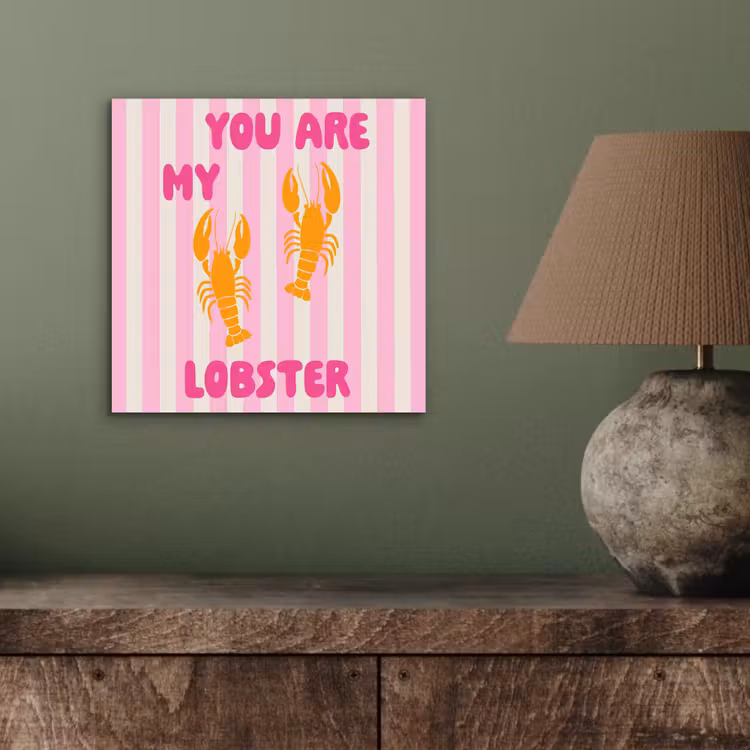 Lobster - Love - Valentijn aluminium wit klein -sfeer2