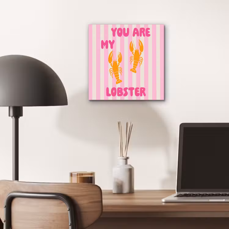 Lobster - Love - Valentijn aluminium wit klein -sfeer5