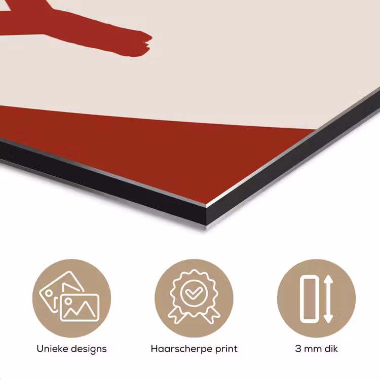 Lucky - Hart - Rood aluminium wit klein -closeup_NL
