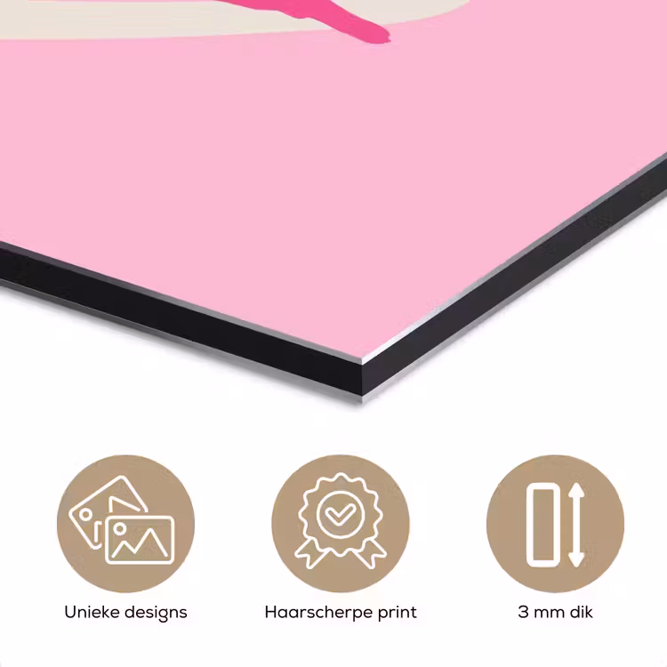Lucky - Love - Valentijn - Roze aluminium wit klein -closeup_NL
