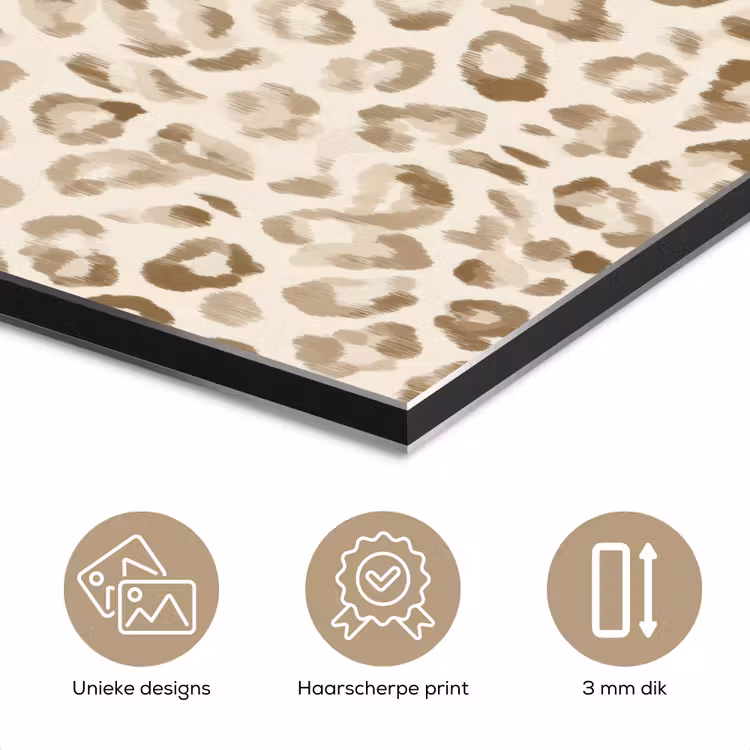 Luipaard - Klassiek - Beige aluminium wit klein 46 -closeup_NL