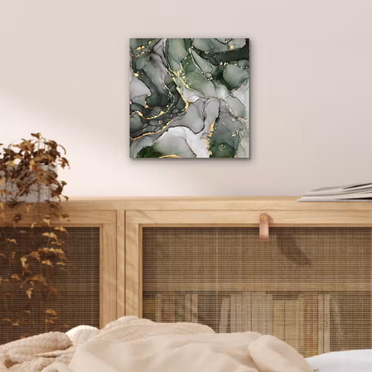 Luxe - Marmer - Groen aluminium wit klein -sfeer3