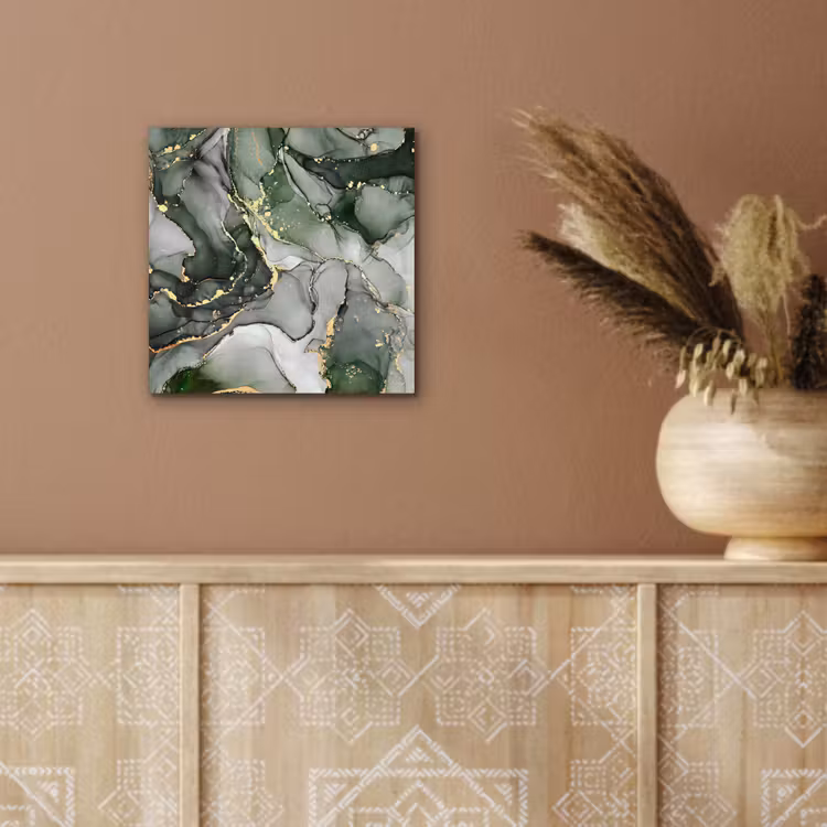 Luxe - Marmer - Groen aluminium wit klein -sfeer4