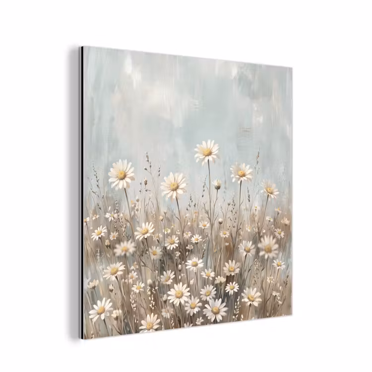 Madelief - Illustratie - Wit aluminium wit klein -3d