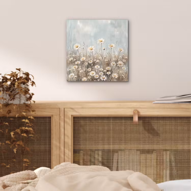 Madelief - Illustratie - Wit aluminium wit klein -sfeer3
