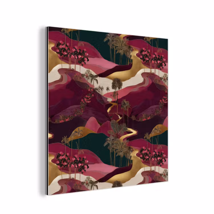 Magisch - Palmbomen - Goud aluminium wit klein 46 -3d