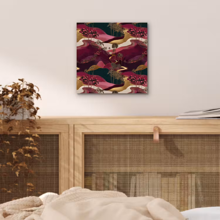 Magisch - Palmbomen - Goud aluminium wit klein 46 -sfeer3
