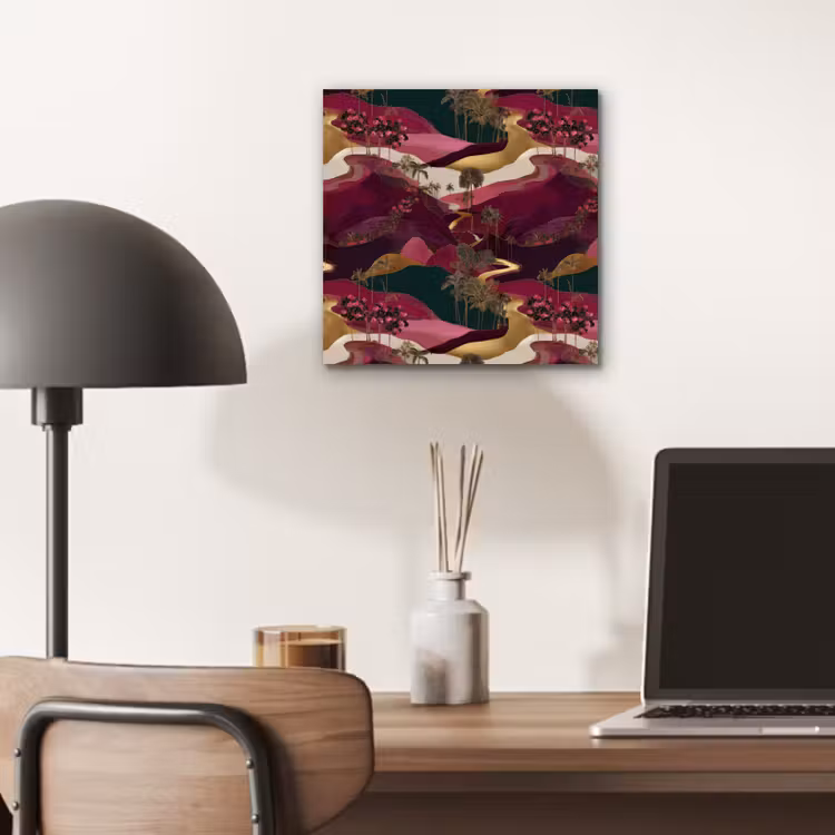 Magisch - Palmbomen - Goud aluminium wit klein 46 -sfeer5