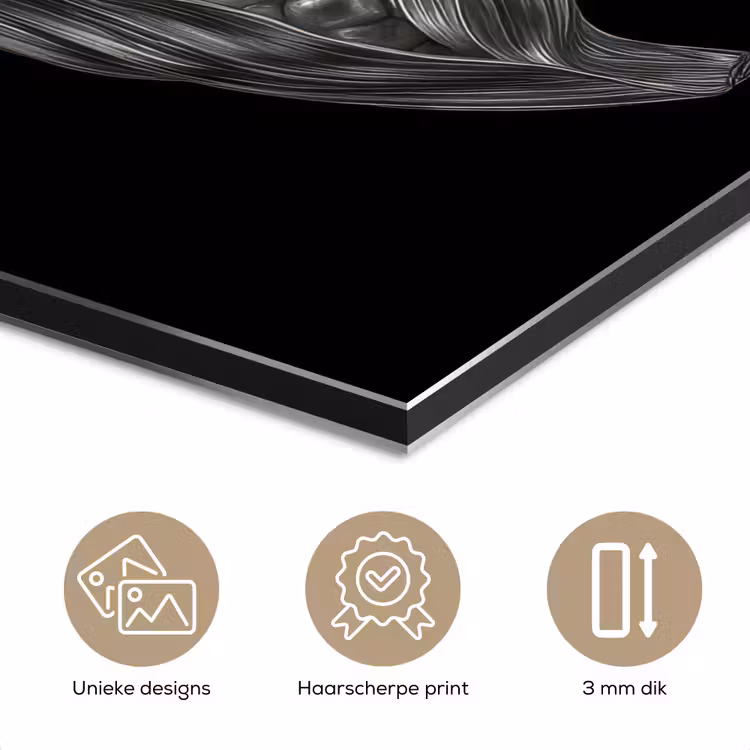 Maïskolf - Glanzend metaal - Elegant aluminium wit klein -closeup_NL