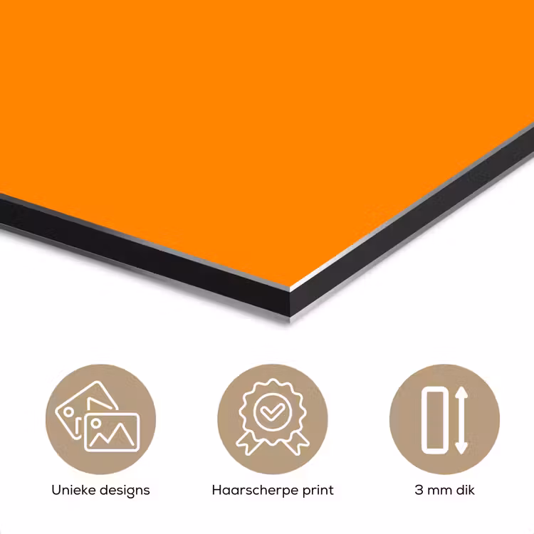 Marigold - Glow - Oranje aluminium wit klein 46 -closeup_NL