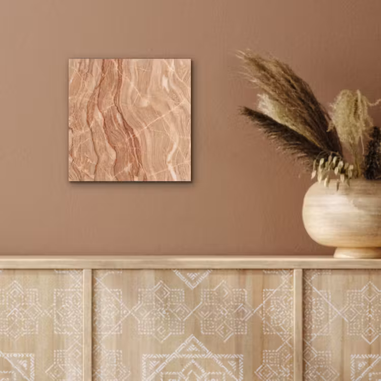 Marmer - Ader - Natuur - Abstract - Beige aluminium wit klein -sfeer4