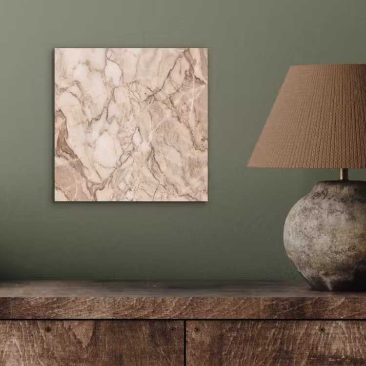 Marmer - Aderen - Textuur - Beige - Modern aluminium wit klein -sfeer2
