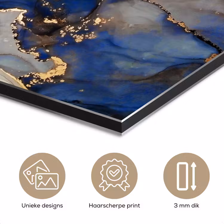 Marmer - Blauw - Goud aluminium wit klein -closeup_NL