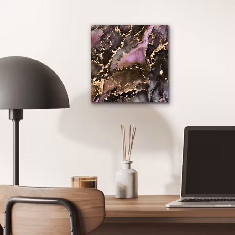 Marmer - Gold - Steen - Abstract aluminium wit klein -sfeer5
