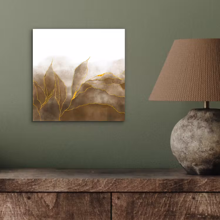 Marmer - Goud - Bruin - Textuur - Marmerlook aluminium wit klein -sfeer2