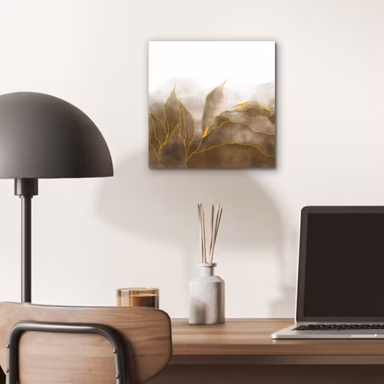 Marmer - Goud - Bruin - Textuur - Marmerlook aluminium wit klein -sfeer5
