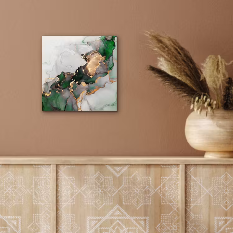 Marmer - Goud - Groen - Luxe aluminium wit klein -sfeer4