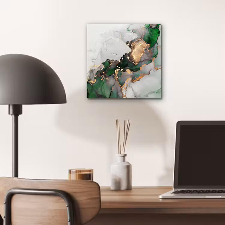 Marmer - Goud - Groen - Luxe aluminium wit klein -sfeer5