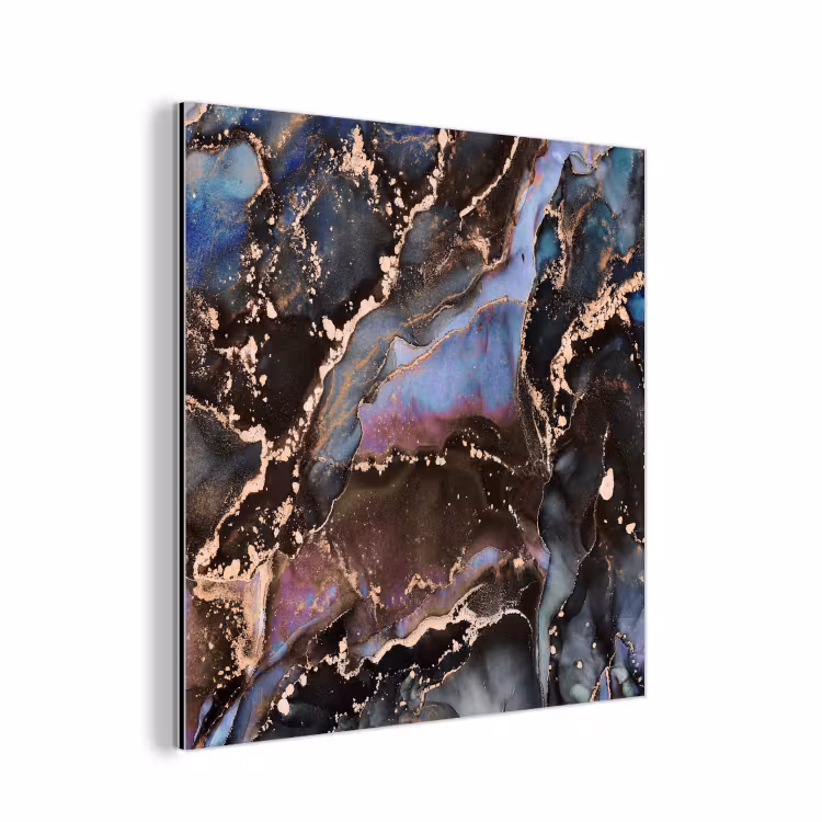 Marmer - Goud - Rosé aluminium wit klein -3d