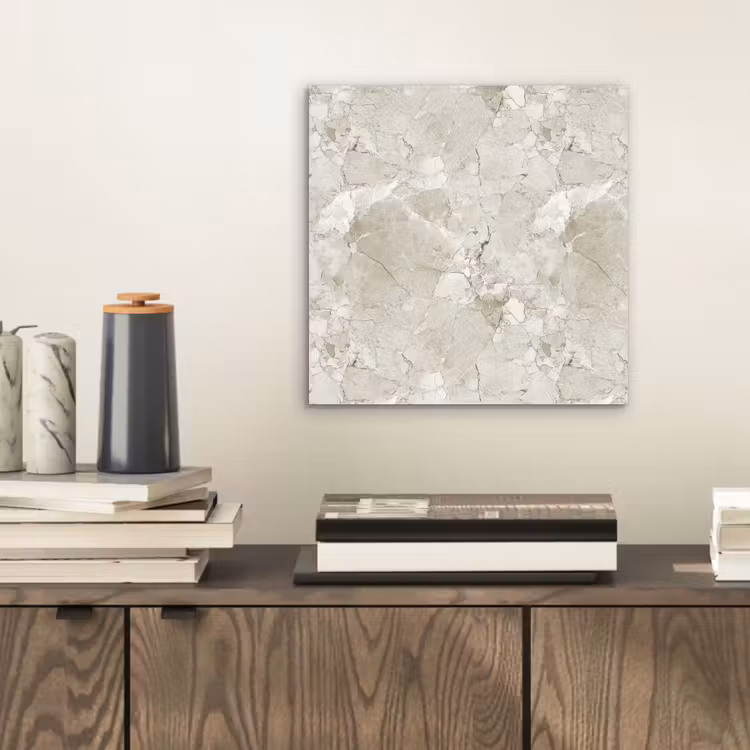 Marmer - Grijs - Aders aluminium wit klein 46 -sfeer1