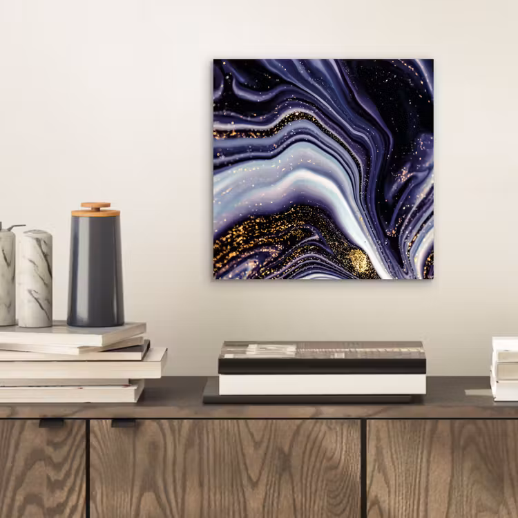 Marmer - Paars - Luxe - Marmerlook - Glitter aluminium wit klein -sfeer1