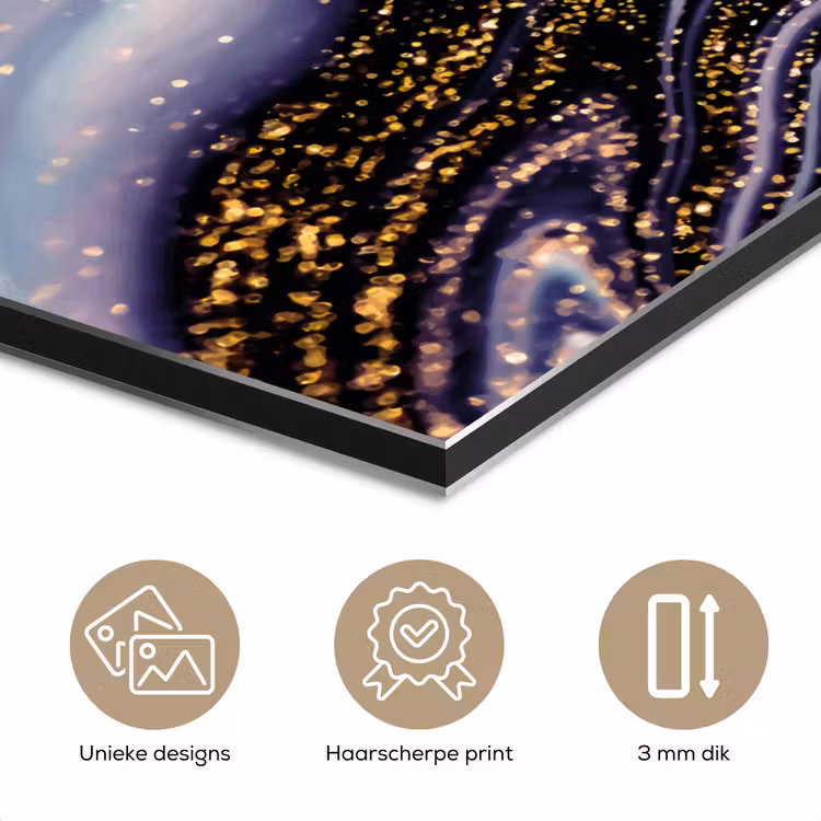Marmer - Paars - Luxe - Marmerlook - Glitter aluminium wit klein -closeup_NL