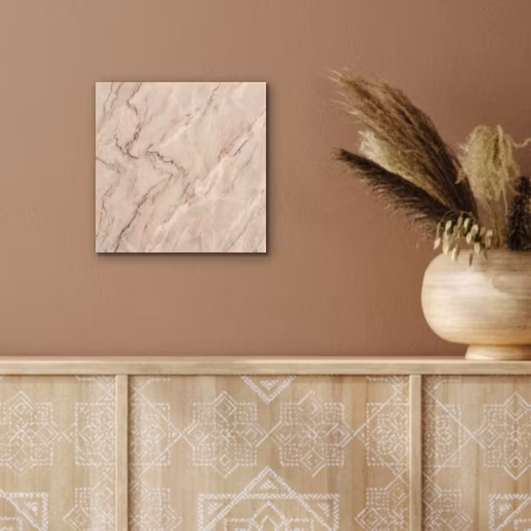 Marmer - Patroon - Abstract - Modern - Beige aluminium wit klein -sfeer4